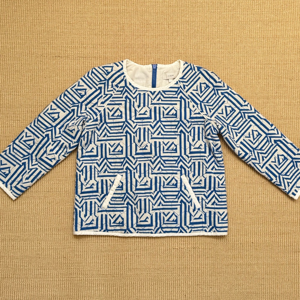 Vintage J.Crew - Geometric Pullover Jacket